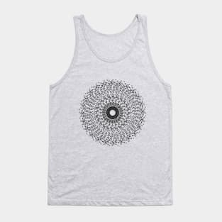 mandala dotted alphabets art shirt Tank Top